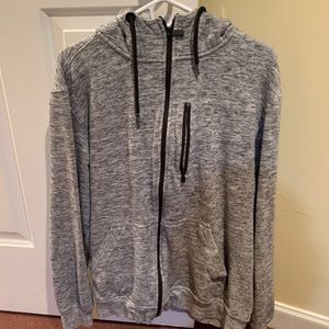 Size L Champ’s Grey Zip-Up Hoodie